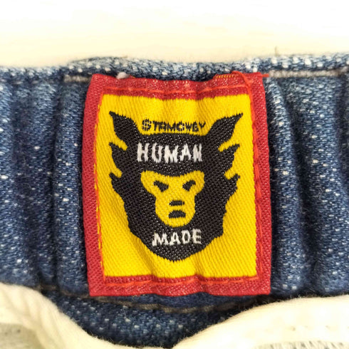 ヒューマンメイド HUMAN MADE RELAX DENIM PANTS ダメージ&リペア 加工 スウェットデニム メンズ JPN:XL