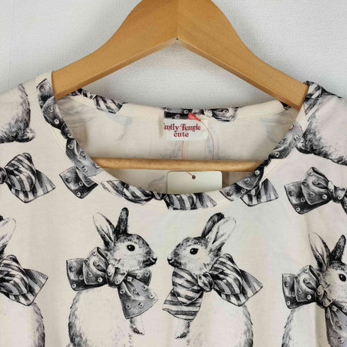 emily temple cute ウサギ 総柄 半袖 Tシャツ レディース JPN:M