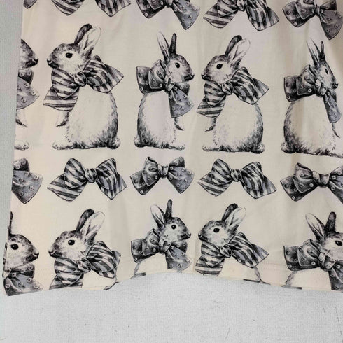 emily temple cute ウサギ 総柄 半袖 Tシャツ レディース JPN:M