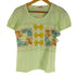 emily temple cute ウサギ リボン 花柄 プリント 半袖Tシャツ レディース JPN:M
