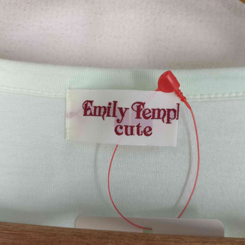 emily temple cute ウサギ リボン 花柄 プリント 半袖Tシャツ レディース JPN:M