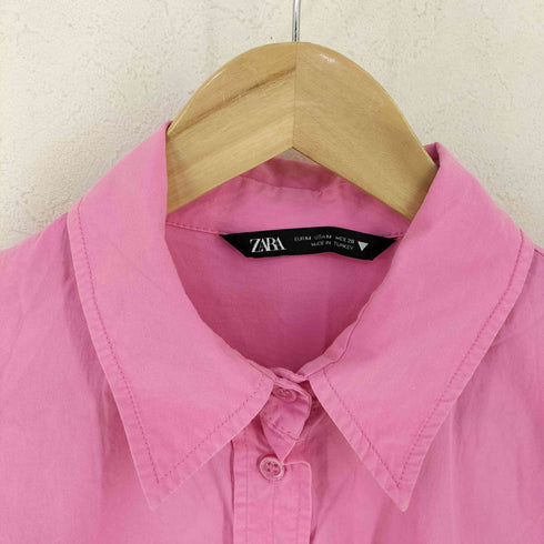 ザラ ZARA レギュラーカラーシャツ レディース import:M
