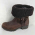 アグオーストラリア UGG Australia サイドジップ ボア レザーショートブーツ レディース JPN:24