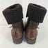 アグオーストラリア UGG Australia サイドジップ ボア レザーショートブーツ レディース JPN:24