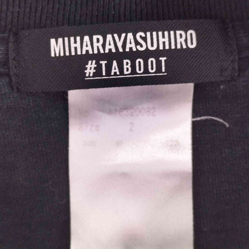 ミハラヤスヒロ MIHARA YASUHIRO TABOOT ボックスロゴロングTEE メンズ JPN:2