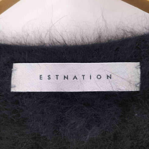 エストネーション ESTNATION アンゴラファーVネックニット レディース 38