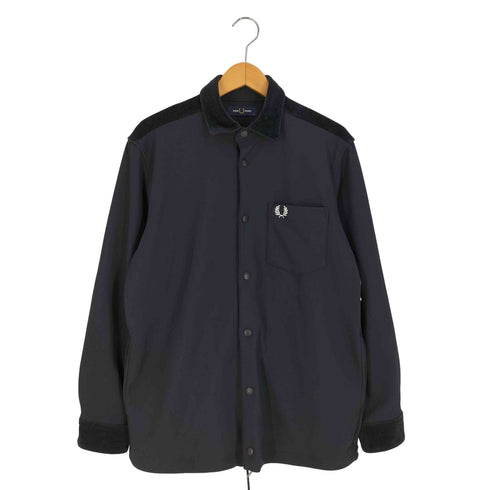 フレッドペリー FRED PERRY COACH JACKET SHIRT ベロア コーチジャケット メンズ import:M