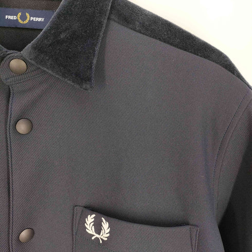 フレッドペリー FRED PERRY COACH JACKET SHIRT ベロア コーチジャケット メンズ import:M