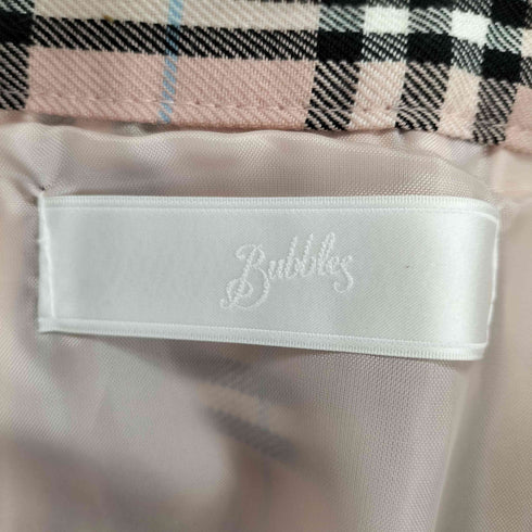 バブルス BUBBLES チェック柄 プリーツミニスカート レディース JPN:S