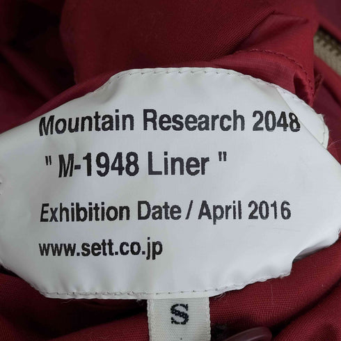 マウンテンリサーチ MOUNTAIN RESEARCH 16AW M-1948 Liner メンズ JPN:S