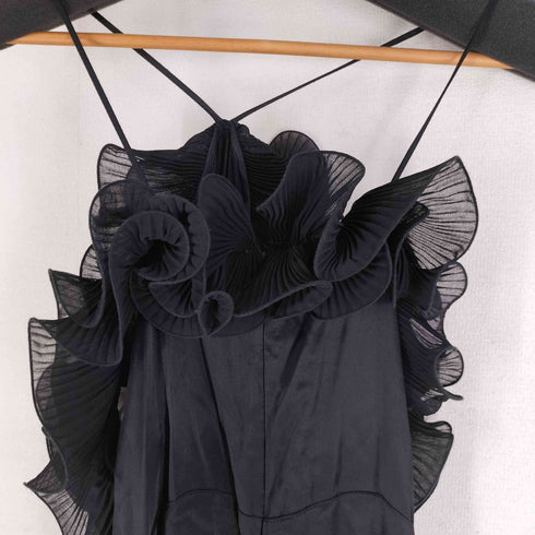 ザラ ZARA フリルホルターネック ジャンプスーツ レディース import:S