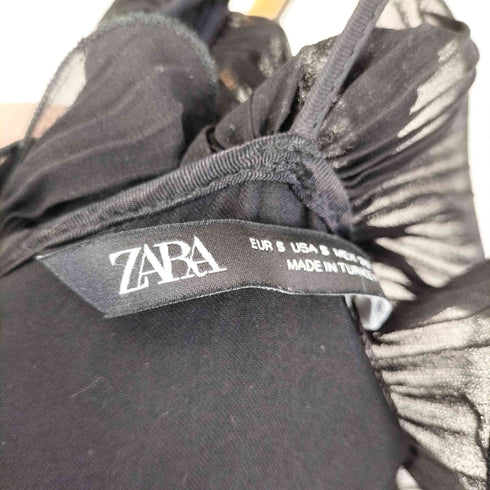 ザラ ZARA フリルホルターネック ジャンプスーツ レディース import:S