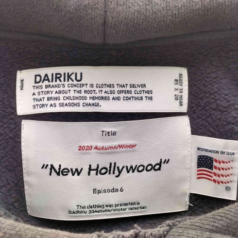 ダイリク DAIRIKU Water Repellent Vintage Hoodie メンズ JPN:M