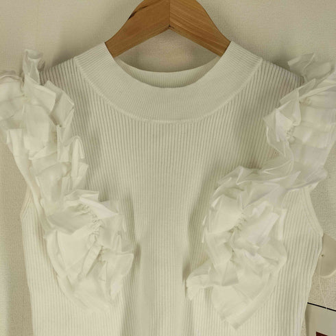ノエラ Noela 23SS フリルスリーブニット レディース FREE