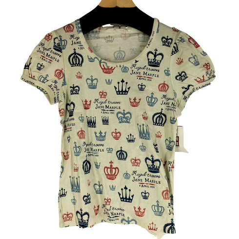 Jane Marple Royal Crown パフTシャツ レディース M