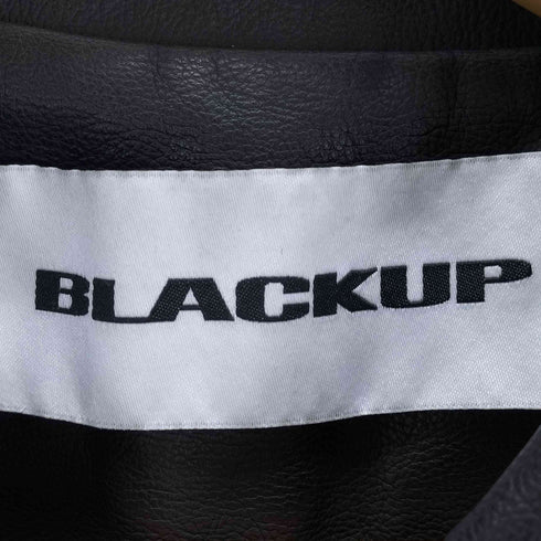BLACKUP フェイクレザージャケット レディース