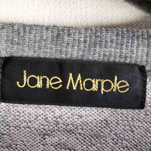 Jane Marple Brith Chocolate Bar Trompeloeil OP ブリティッシュチョコレートバーカットソー切り替えワンピース レディース M
