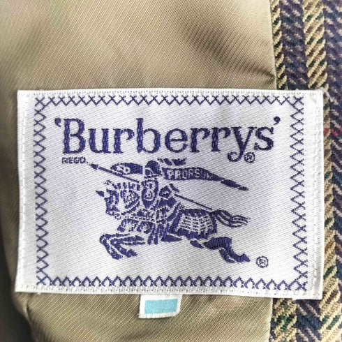 バーバリーズ BURBERRYS 90S チェックダブルテーラードジャケット メンズ