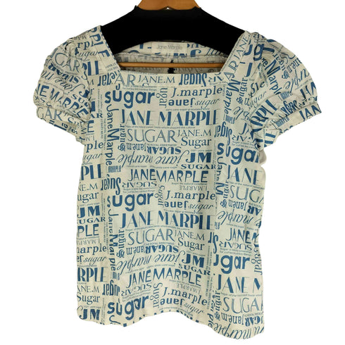 Jane Marple シュガーロゴ 半袖Tシャツ レディース M
