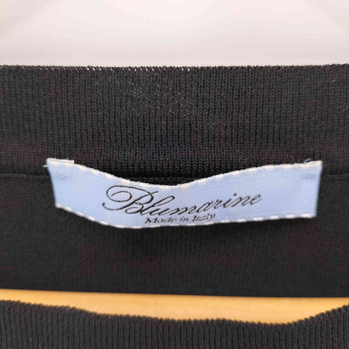 Blumarine Anna Molinari イタリア製 ビジュー装飾 メッシュ切替 カットソー レディース