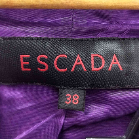 エスカーダ ESCADA レーヨン100ツイードテーラードスカートセットアップ レディース 38