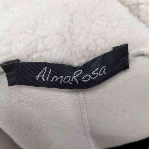 AlmaRosa ボアチェスターコート 裏地スウェードレザー レディース 41