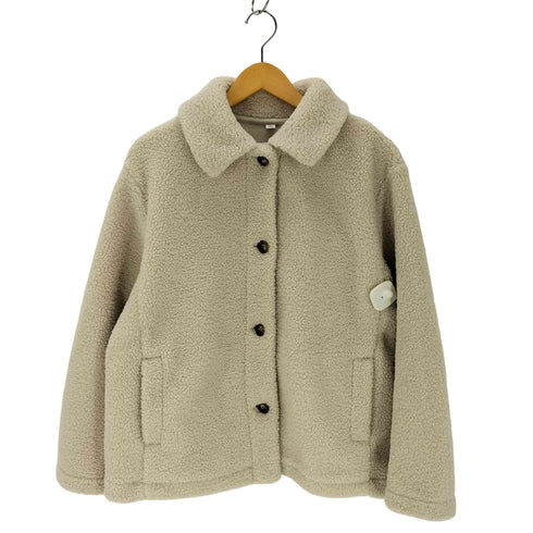 ユニクロ UNIQLO ボアフリース ステンカラーショートコート レディース JPN:L