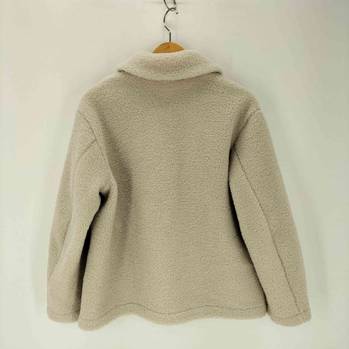 ユニクロ UNIQLO ボアフリース ステンカラーショートコート レディース JPN:L