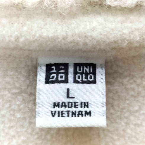 ユニクロ UNIQLO ボアフリース ステンカラーショートコート レディース JPN:L