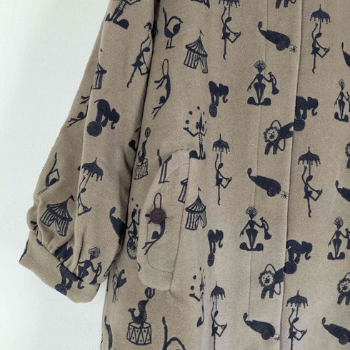 ホコモモラ Jocomomola 22aw El circo 刺繍ロングコート レディース 42