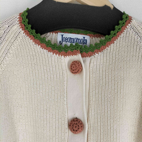 ホコモモラ Jocomomola MALDITO KNIT バイカラーラインカーディガン レディース 40