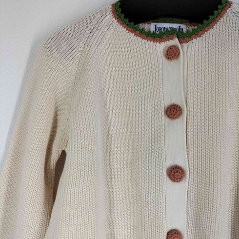 ホコモモラ Jocomomola MALDITO KNIT バイカラーラインカーディガン レディース 40