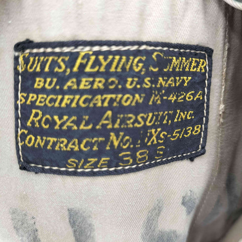 ユーエスネイビー U.S.NAVY M-426A WWII SUMMER FLYING SUITS 38S メンズ 38S