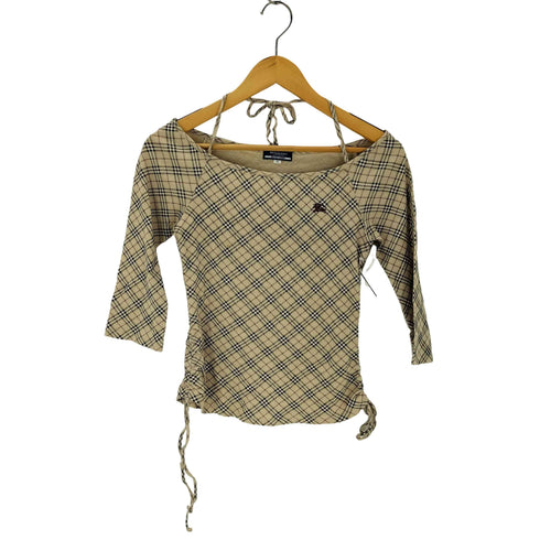 バーバリーブルーレーベル BURBERRY BLUE LABEL ノバチェック ホルターネックトップス レディース EUR:38