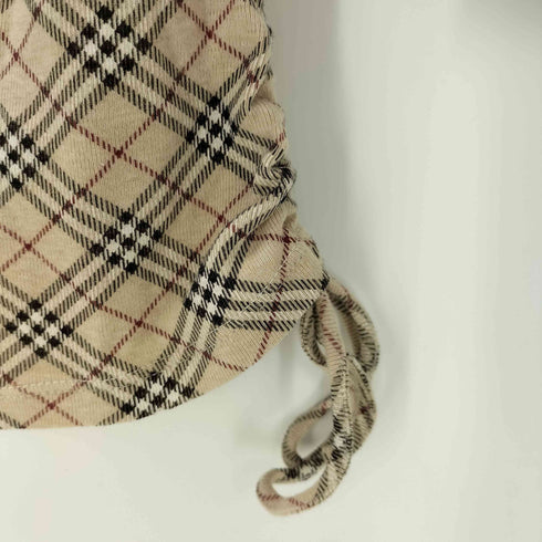 バーバリーブルーレーベル BURBERRY BLUE LABEL ノバチェック ホルターネックトップス レディース EUR:38