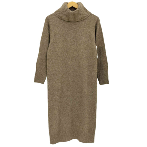 ユニクロ UNIQLO スフレヤーン オフタートルネック ワンピース レディース JPN:M