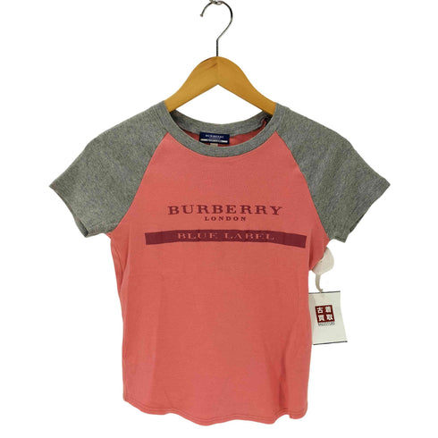 バーバリーブルーレーベル BURBERRY BLUE LABEL ロゴプリントTシャツ レディース import:M