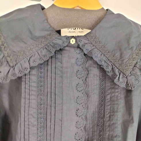 マルシャンブルドゥシャーム Malle chambre de charme モノグラム刺繍 セーラーカラー フリル ブラウス レディース FREE