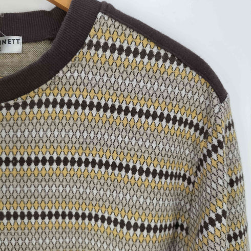 キャサリンハムネットロンドン KATHARINE HAMNETT LONDON ストレッチ クルーネック ロングスリーブTシャツ メンズ import:L