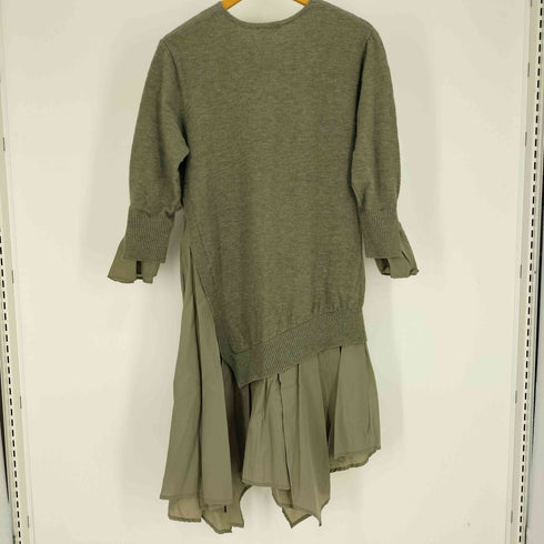 コヒナ COHINA 22AW コラボ 2way カフスデザイン ヘムドッキング ニットワンピース レディース regular