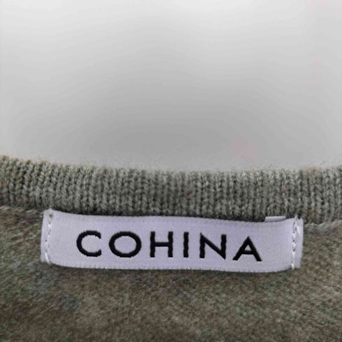 コヒナ COHINA 22AW コラボ 2way カフスデザイン ヘムドッキング ニットワンピース レディース regular