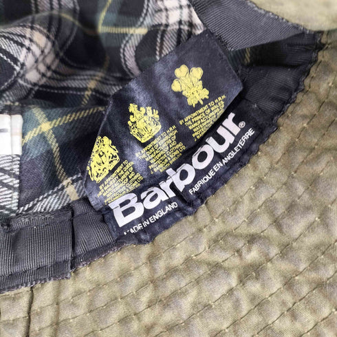 バブアー Barbour 3ワラント イングランド製 オイルド バケットハット メンズ L