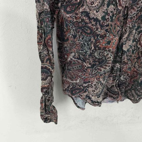ザラマン ZARA MAN RELAXED FIT ペイズリー総柄シャツ メンズ JPN:M