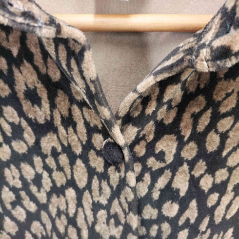 ジョーンズニューヨーク JONES NEW YORK レオパード柄シャツ レディース M
