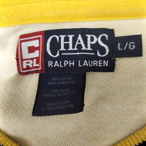 チャップスラルフローレン CHAPS RALPH LAUREN ロゴ 刺繍 Vネック チルデン ライトウェイト スウェット メンズ import:L