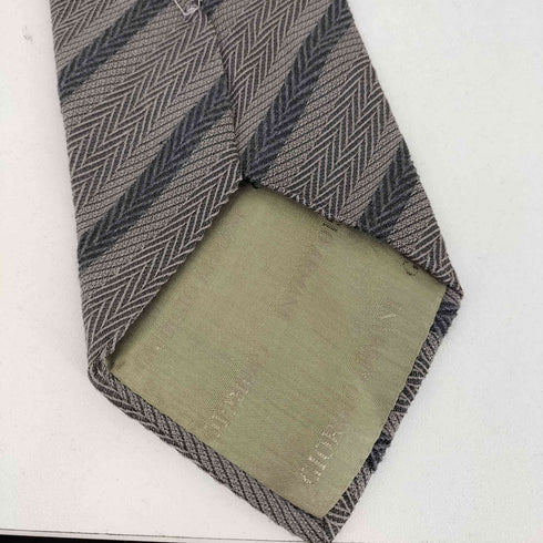 ジョルジオアルマーニ Giorgio Armani イタリア製 ヘリンボーン シルクネクタイ メンズ