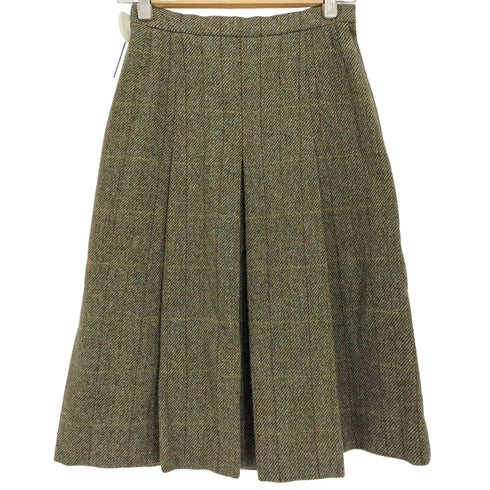 ダックス DAKS ウール プリーツスカート レディース 63-90
