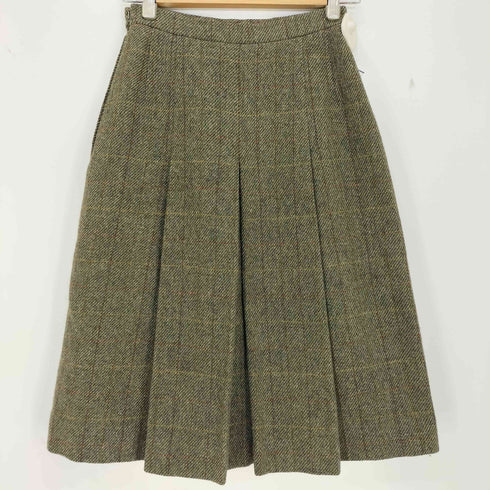ダックス DAKS ウール プリーツスカート レディース 63-90