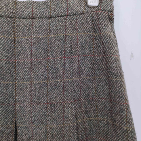 ダックス DAKS ウール プリーツスカート レディース 63-90