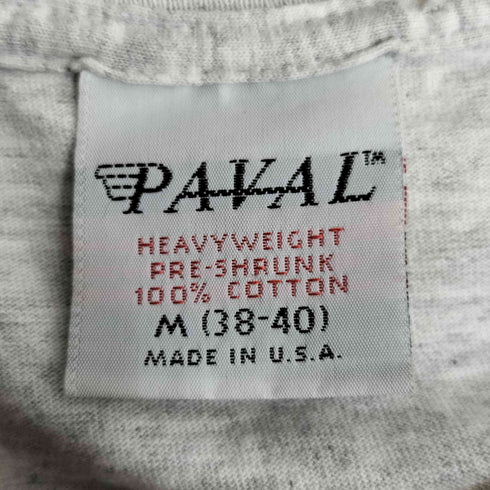 PAVAL 80-90s USA製 シングルステッチ BAHAMAS プリント クルーネック Tシャツ メンズ import:M